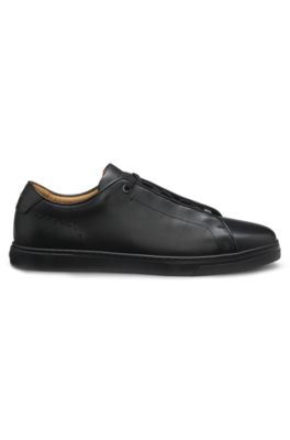 Gary sneakers in brushed leather, Black