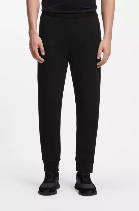 Cotton-blend sweatpants with embroidered logo