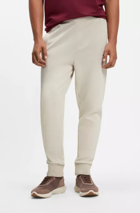 Cotton-blend sweatpants with embroidered logo