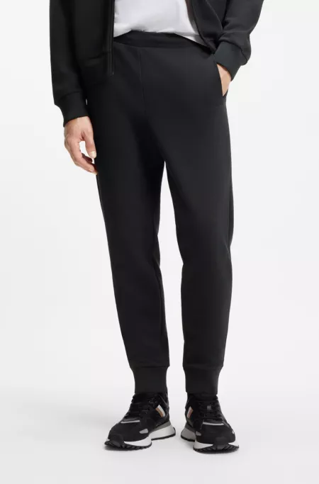 Cotton-blend sweatpants with embroidered logo