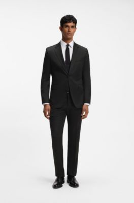 BOSS ONE slim-fit suit jacket, Black