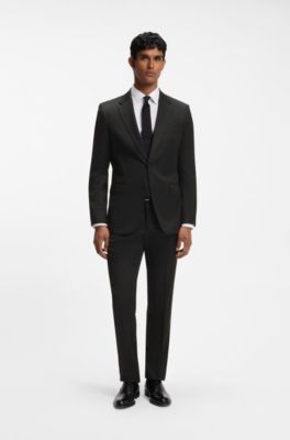 BOSS ONE slim-fit pants, Black