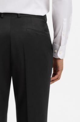 BOSS ONE slim-fit pants, Black