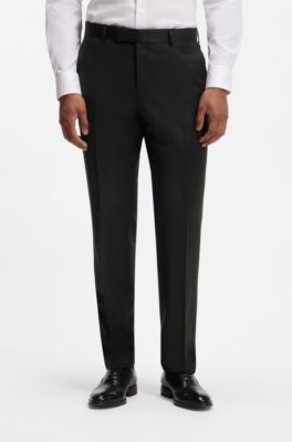 BOSS ONE slim-fit pants, Black
