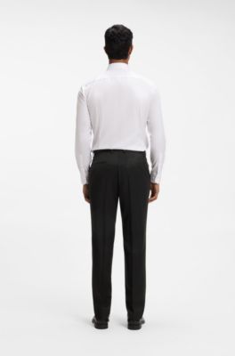 BOSS ONE slim-fit pants, Black