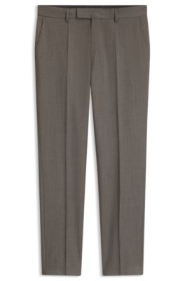 BOSS ONE pantalones slim fit, Marr&oacute;n oscuro