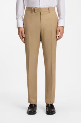 BOSS ONE slim-fit pants, Beige