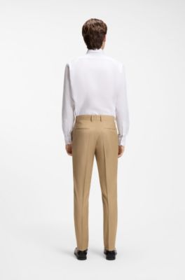 BOSS ONE pantalones slim fit, Beige