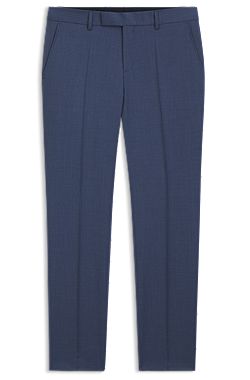 BOSS ONE Slim-fit pants in virgin wool