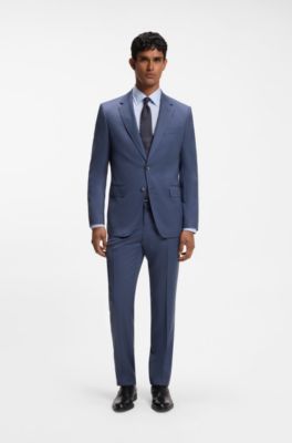 BOSS ONE slim-fit pants, Light Blue