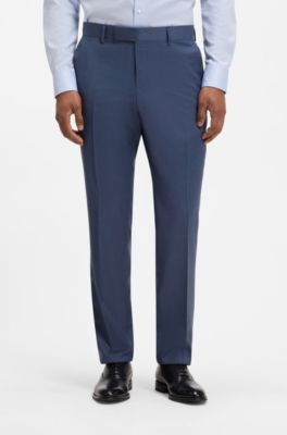 BOSS ONE pantalones slim fit, Celeste