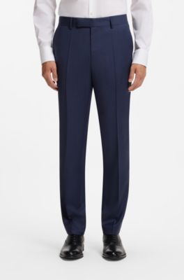 BOSS ONE pantalones slim fit, Celeste