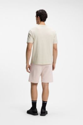 T-shirt en coton avec logo ton sur ton, Blanc