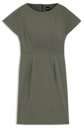Robe Slim en mohair stretch italien