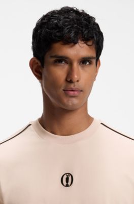 Camiseta The Open de algod&oacute;n con gr&aacute;fico de golf, Naranja claro