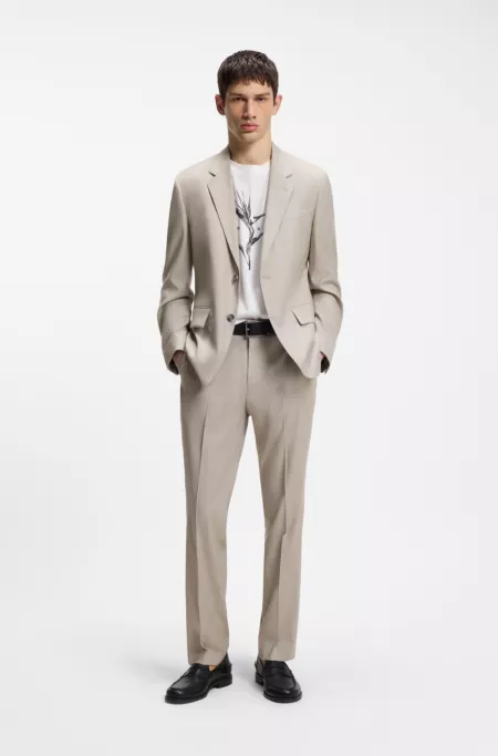 Modern-fit pants in stretch twill