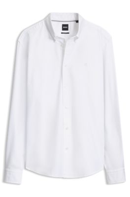 Chemise en coton Oxford, Blanc