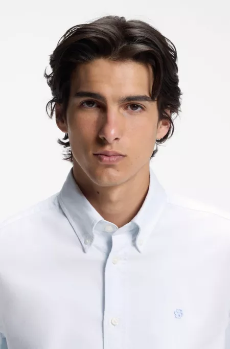 Regular-fit button-down shirt in Oxford cotton
