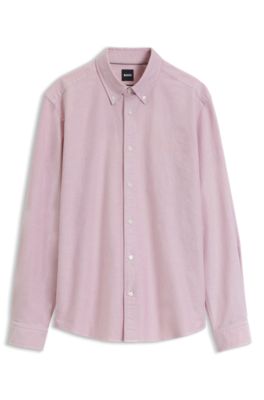 Camisa de algod&oacute;n Oxford, Rojo claro