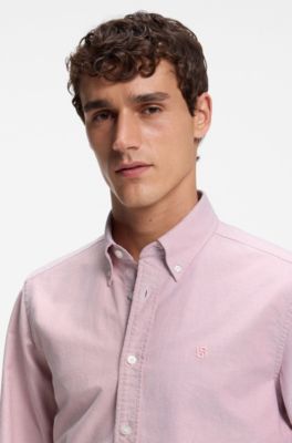Chemise en coton Oxford, Rouge clair