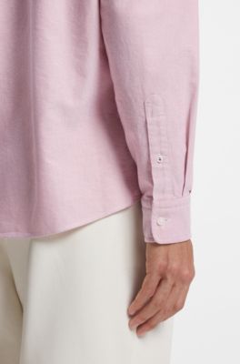 Camisa de algod&oacute;n Oxford, Rojo claro