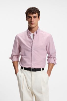 Chemise en coton Oxford, Rouge clair