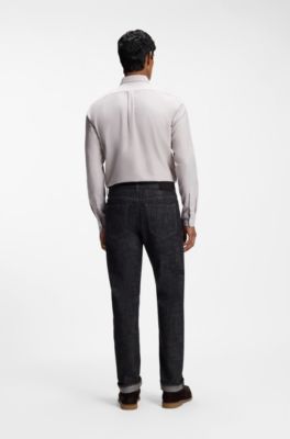 Camisa de algod&oacute;n Oxford, Desbordamiento de color beige
