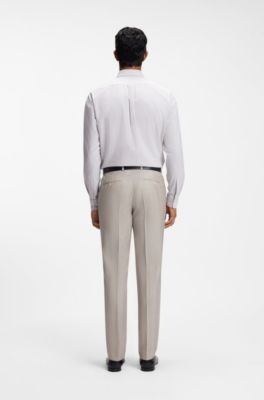 Chemise Regular en coton avec logo Double&nbsp;B, Beige