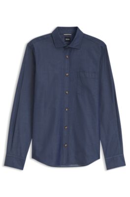 Casual-fit denim shirt, Light Blue
