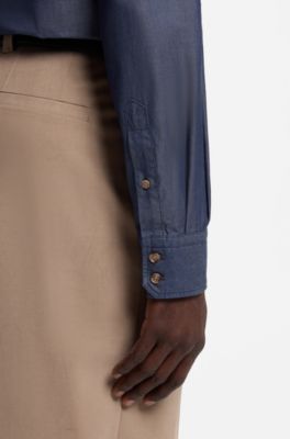 Casual-fit denim shirt, Light Blue