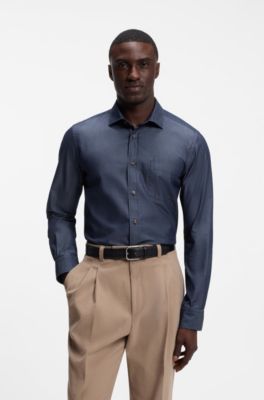 Casual-fit denim shirt, Light Blue