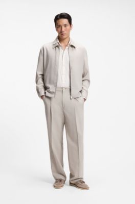 Regular-fit shirt in performance-stretch fabric, White