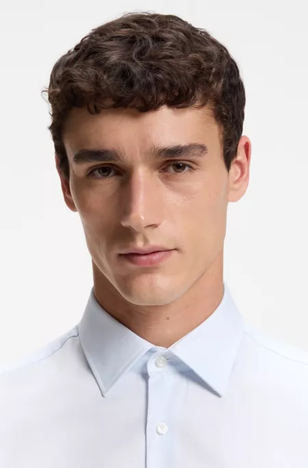 Slim-fit shirt in refined Italian cotton