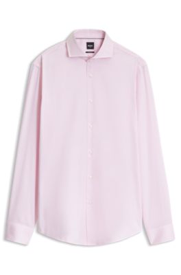 Chemise d'affaires Regular en coton infroissable, Rose clair