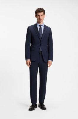 Camisa slim fit de algod&oacute;n resistente a las arrugas, Celeste