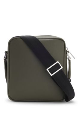 Reporter bag with silver-tone logo lettering, Light Green