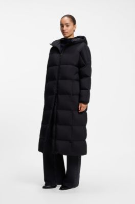 Veste matelass&eacute;e d&eacute;perlante en duvet, bleu clair