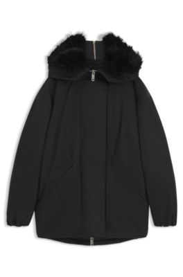 HUGO x entire studios cazadora oversize fit, Negro