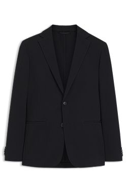 Slim-fit blazer in cotton-blend jersey