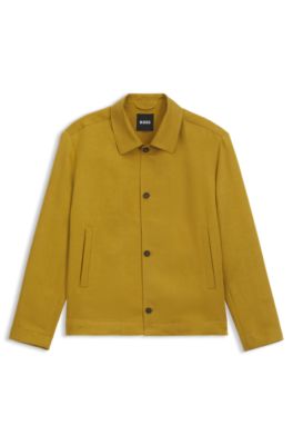 Chaqueta regular fit con microestampado, Oro