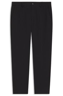 Pantalones tapered fit en punto de algodón