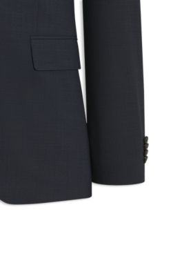 Two-piece slim-fit suit in performance-stretch fabric, Light Blue