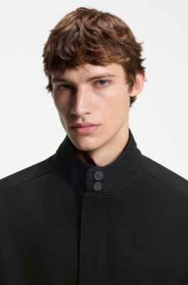HUGO x entire studios cazadora relaxed fit de algod&oacute;n, Negro
