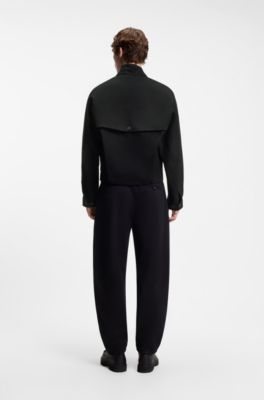 HUGO x entire studios cazadora relaxed fit de algod&oacute;n, Negro