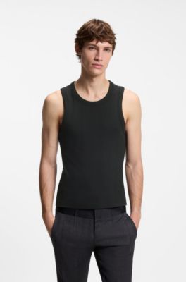 HUGO x entire studios camiseta de tirantes de canal&eacute;, Negro