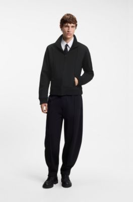 HUGO x entire studios zippered sweatshirt, Black