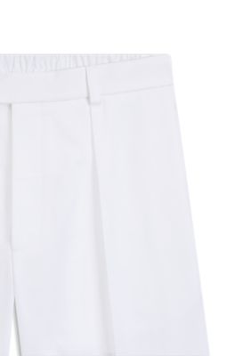 Shorts BOSS BY BECKHAM en algod&oacute;n, Blanco
