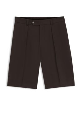 Short BOSS BY BECKHAM en coton, Marron