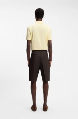 Shorts BOSS BY BECKHAM en algod&oacute;n, Marr&oacute;n