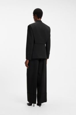 HUGO x entire studios oversized-fit blazer, Black